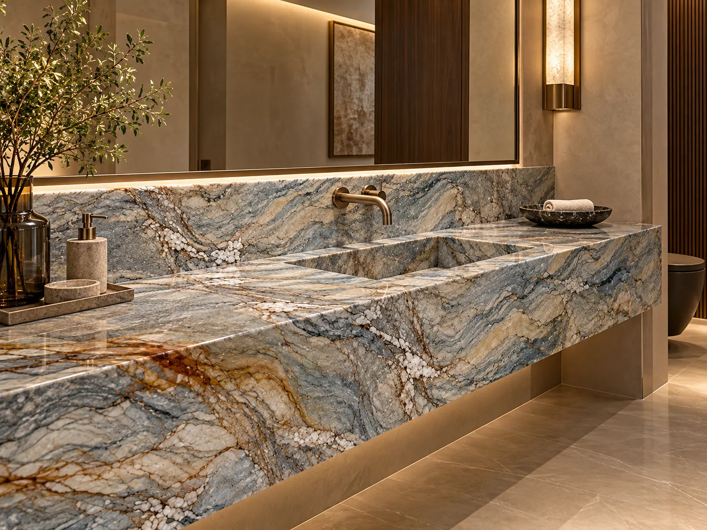 Lavabo com Fusion — inspiração de aplicação