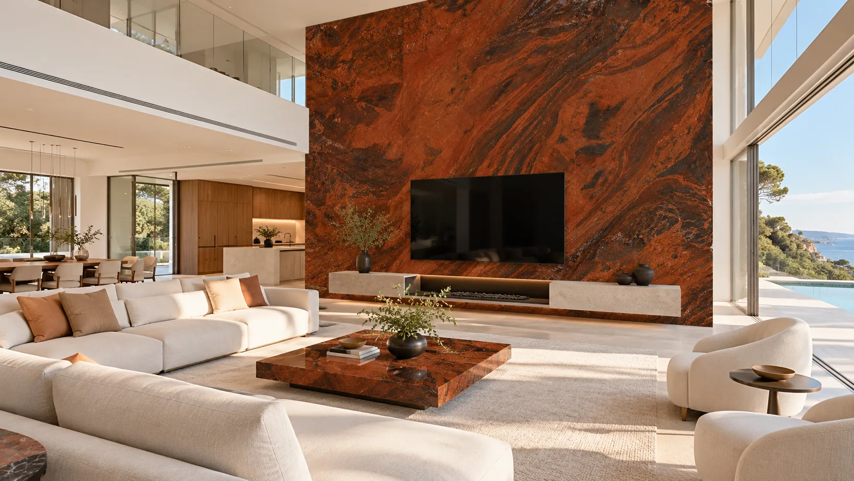 Painel sala com Mirage — inspiração de aplicação