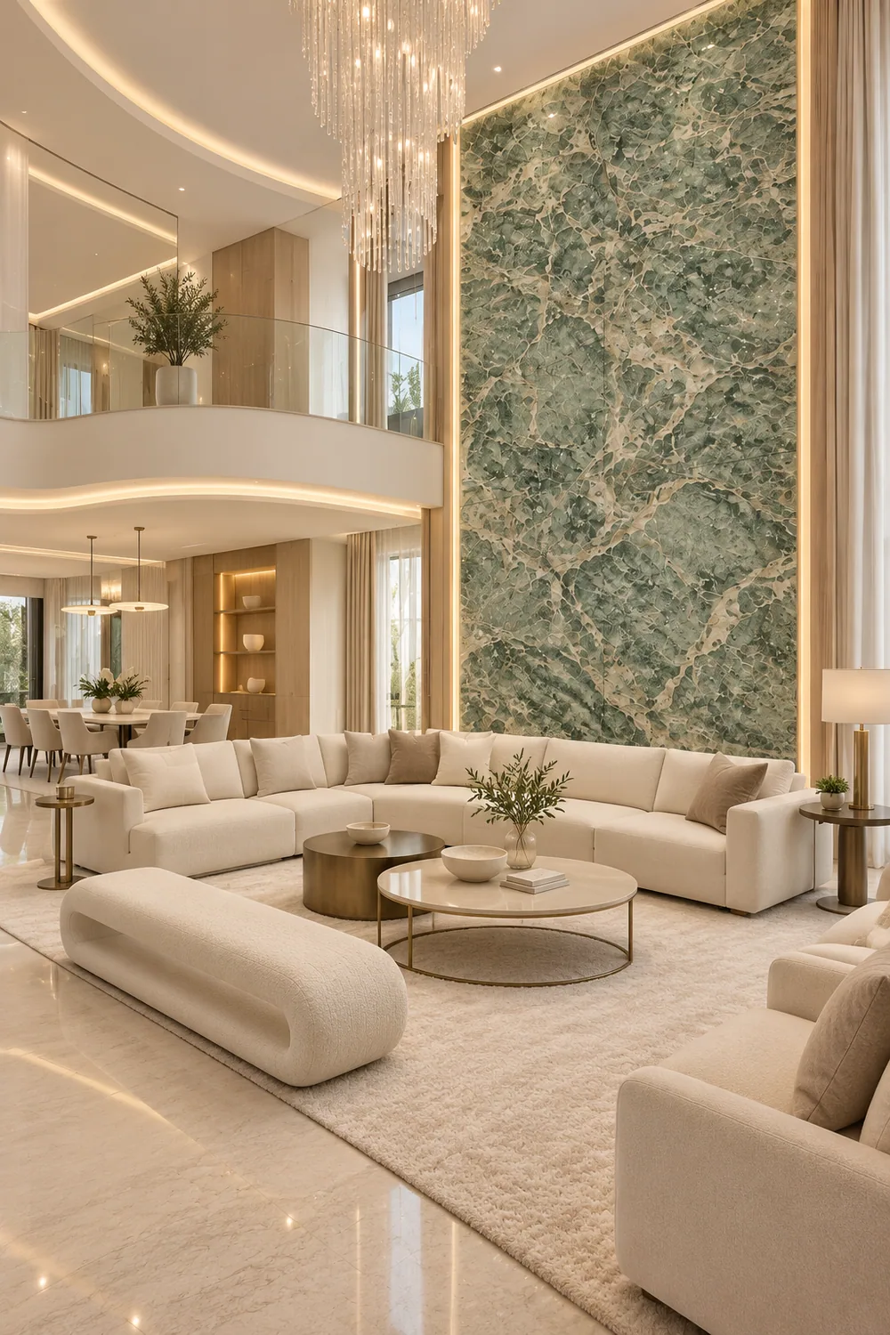 Sala minimalista com Costa Esmeralda — inspiração de aplicação